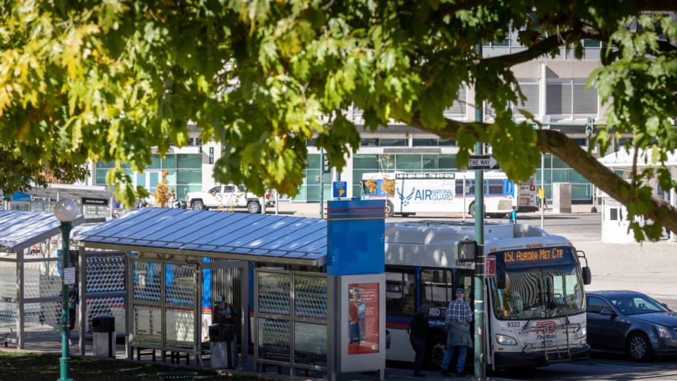 Route 15L bus stop in Denver