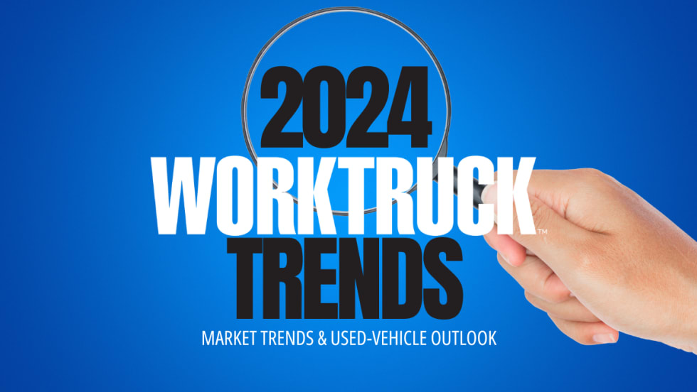 2024 Work Truck Trends Market Trends and Used-Vehicles with Magnifying Glass