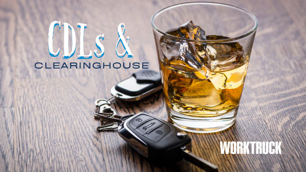 CDLs & Clearinghouse witha drink and car keys.