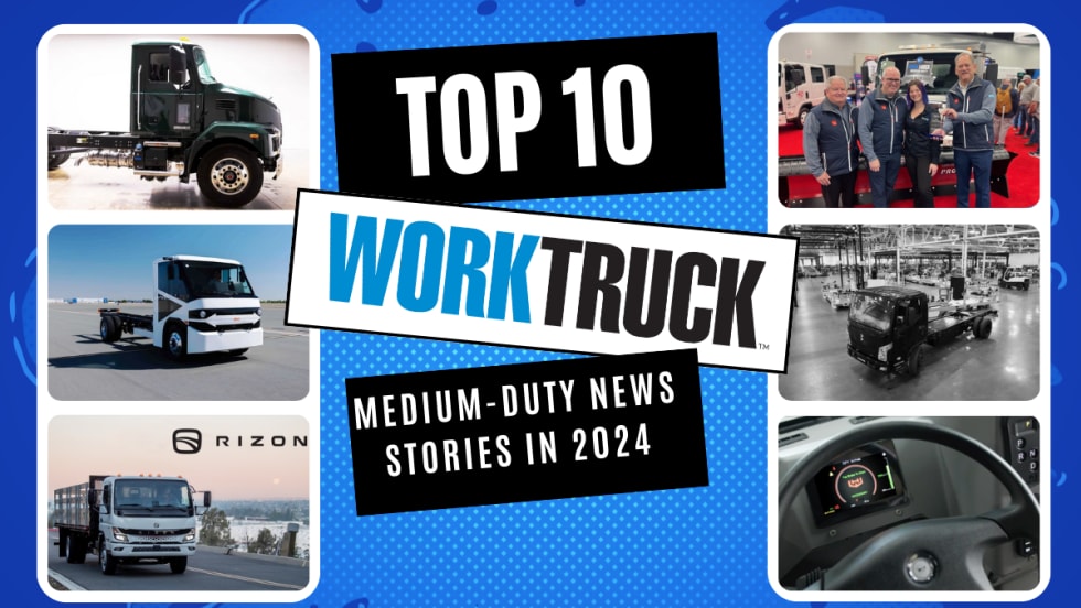 Collage of photos from Top 10 Medium-Duty News Stories of 2024.