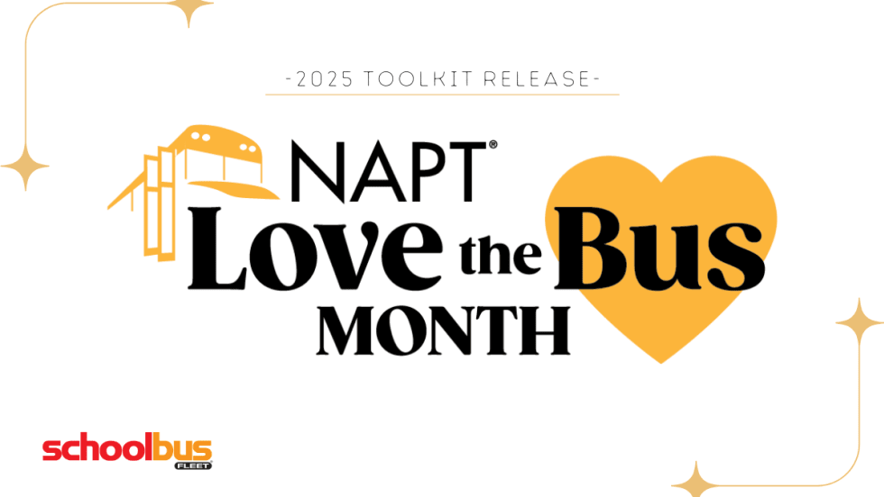NAPT Love the Bus Month logo
