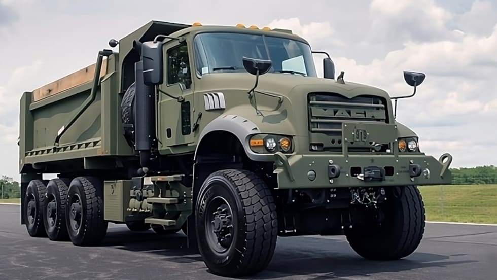Mack Defense military dump truck
