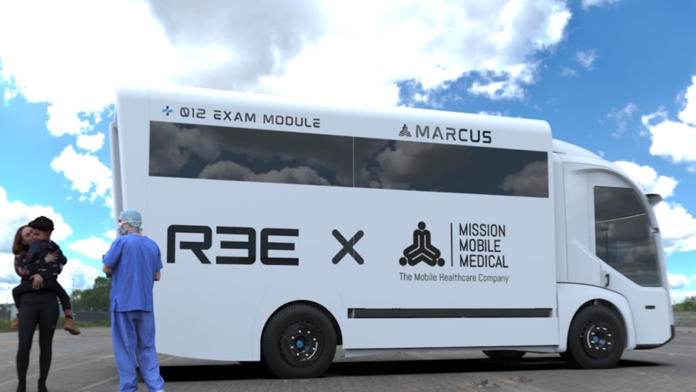 REE Automotive P7 electric mobile healthcare trucks 