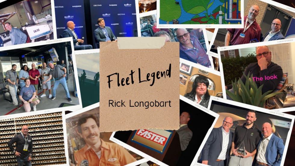Collage of photos of Fleet Legend Rick Longobart