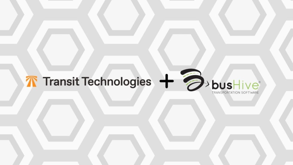 Transit Technologies and busHIVE logos
