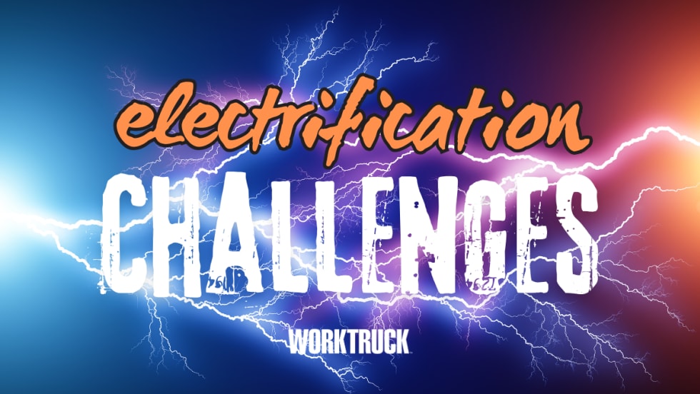 Electricity in the background with electrification challenges 
