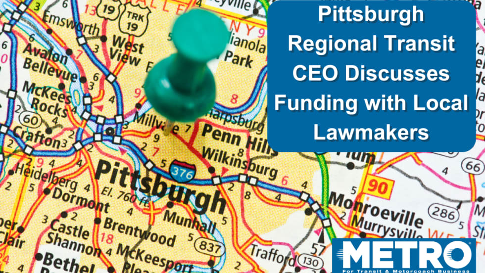 Pittsburgh map with pin