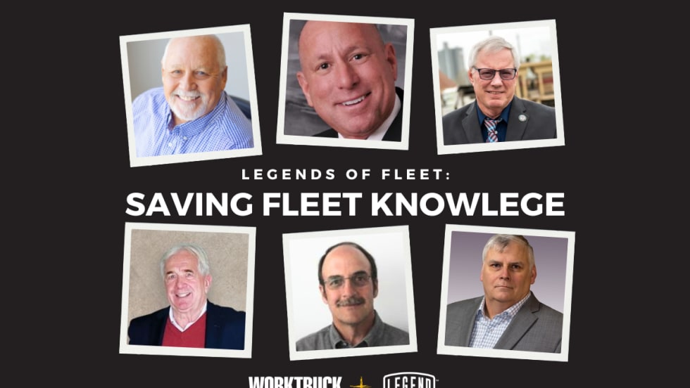 Collage of six fleet professionals featured in the Legends of Fleet video series, highlighting industry leaders sharing knowledge and stories on fleet management.