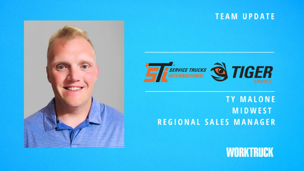 Headshot of Ty Malone, new Midwest regional sales manager at Service Trucks International and Tiger Cranes.