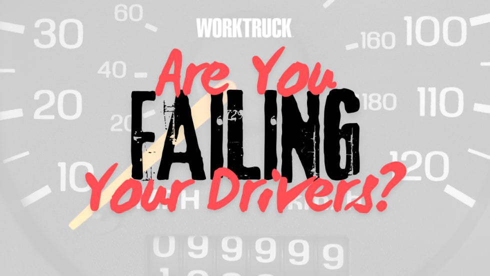 Graphic showing a speedometer background with bold text reading “Are You Failing Your Drivers?” suggesting unfair mileage reimbursement practices.