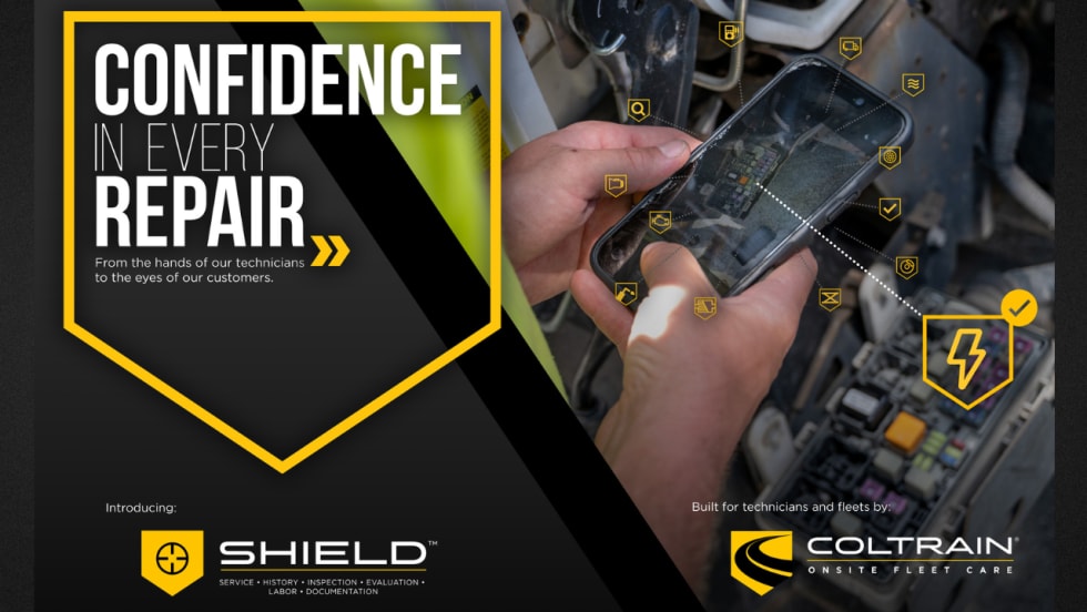 Coltraine promo that notes Confidence in every repair