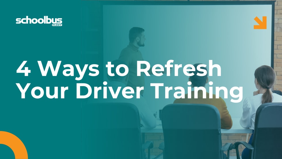 photo of a classroom training for adults with a teal overlay and text that reads "5 Ways to Refresh Your Driver Training"