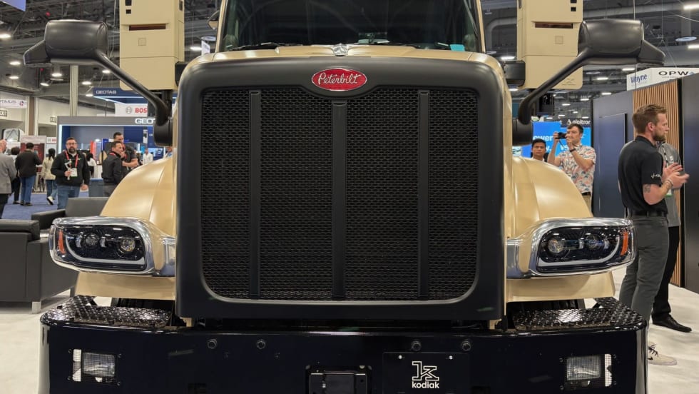 Peterbilt-Kodiak autonomous truck. 