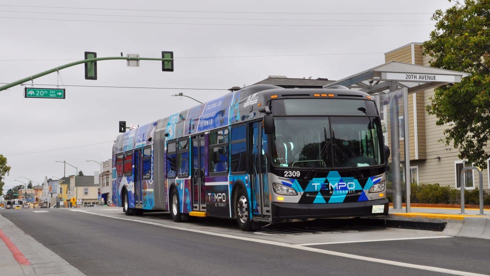 An AC Transit Tempo bus