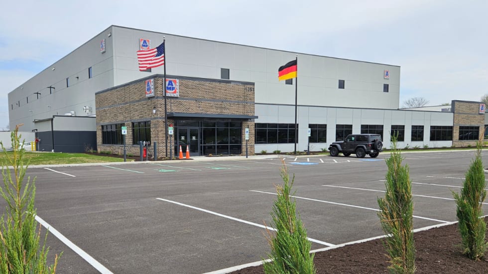 Exterior image of AMF Bruns' new facility in Ohio.