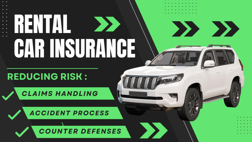 A white Jeep Cherokee juxtaposed against a white, green, and black graphical headline and text display.