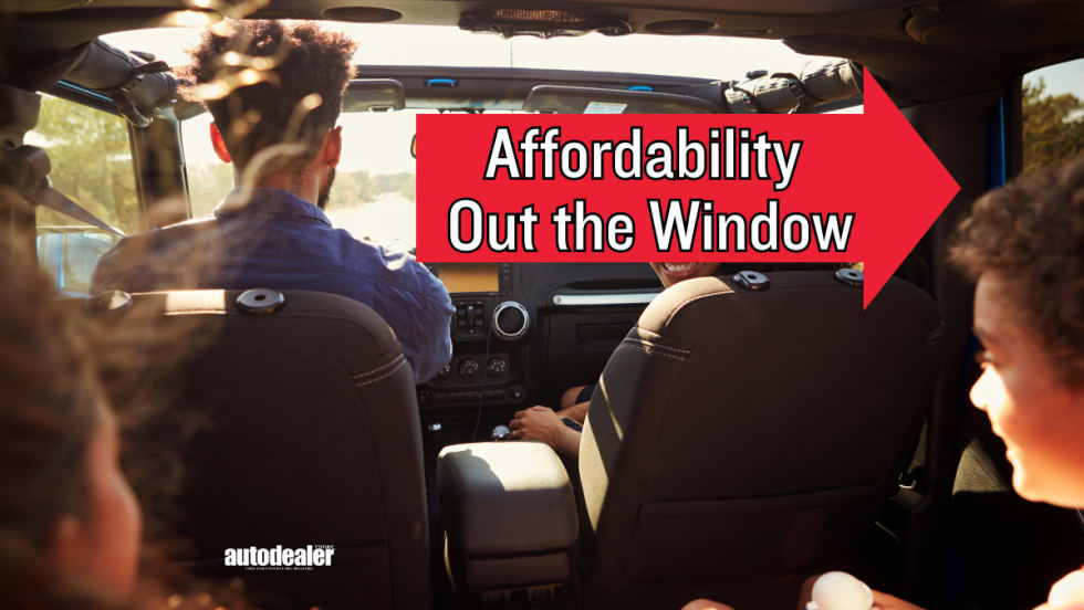 family in a car, Affordability Out the Window, Auto Dealer Today