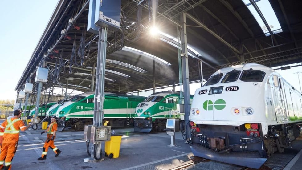 GO Transit railcars