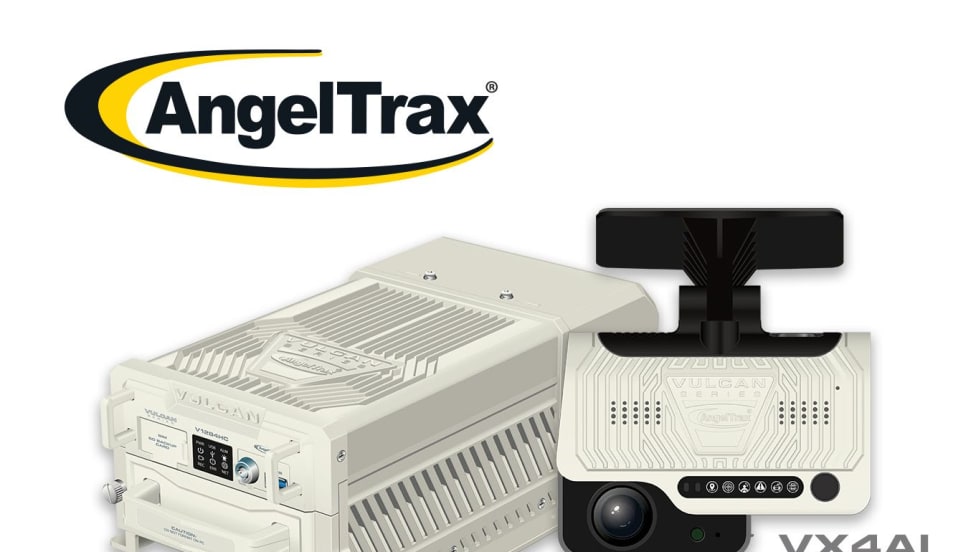 A product grouping image of the AngelTrax Vulcan Series VX4AI All-in-One MDVR and V1284HC MDVR