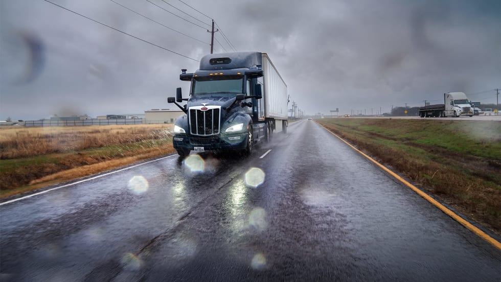 Aurora Drive autonomous truck. 