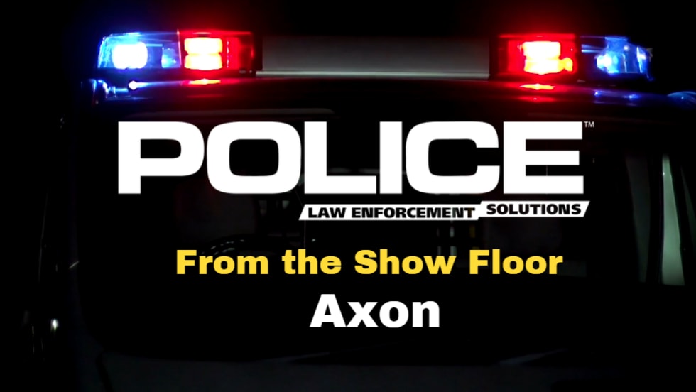 Thumbnail for video series POLICE From the Show Floor, with headline text featuring Axon