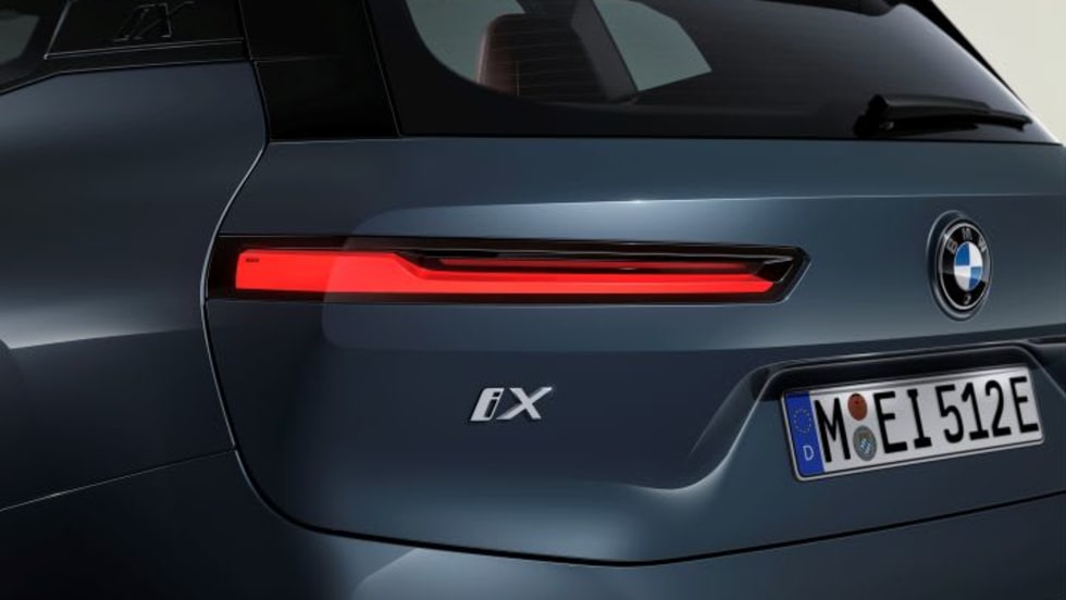 Photo of the rear of a new BMW iX SUV