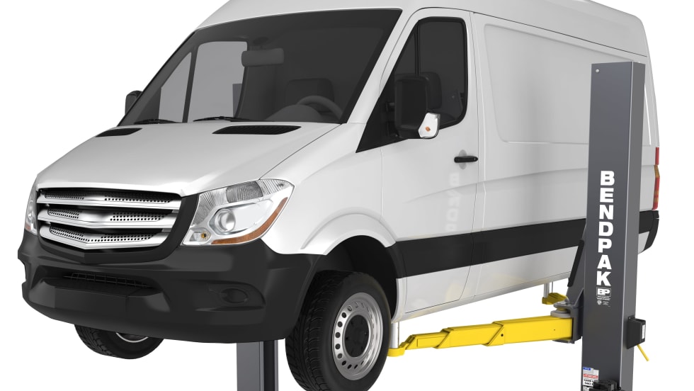 new BendPak lift for low clearance garages.