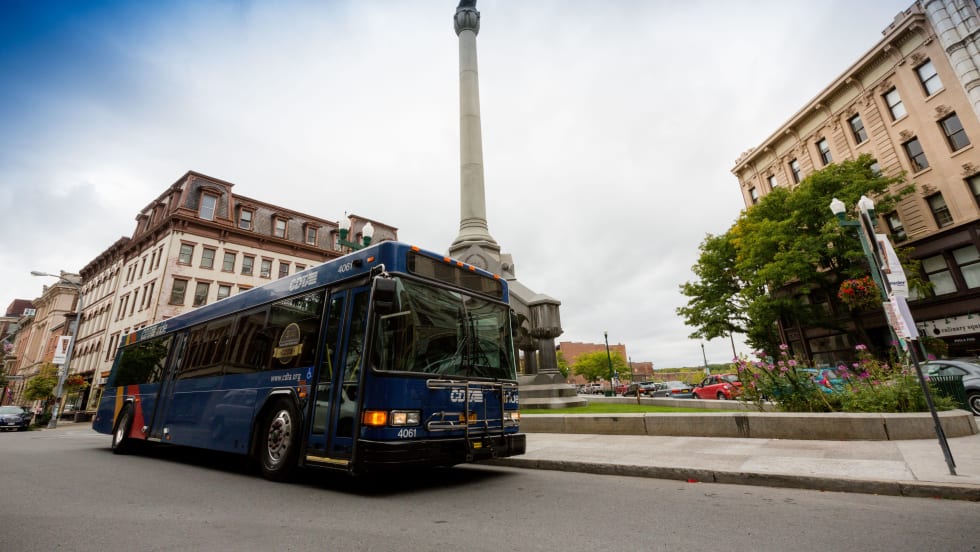A CDTA bus in service.