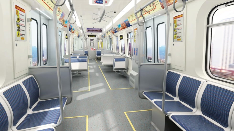 Rendering of CTA railcar