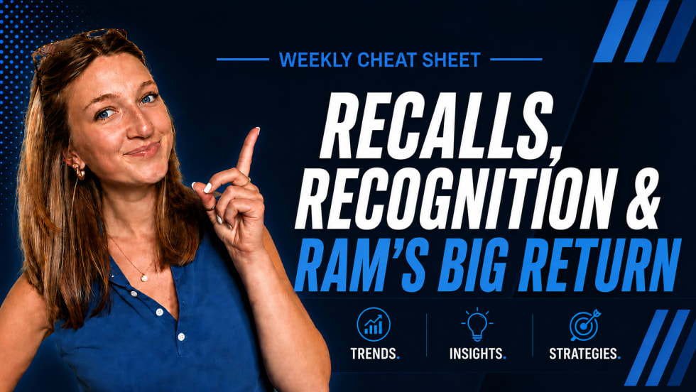 A woman in an Automotive Fleet graphic about recalls, recognition, and the recent Ram return in the fleet indusry. 