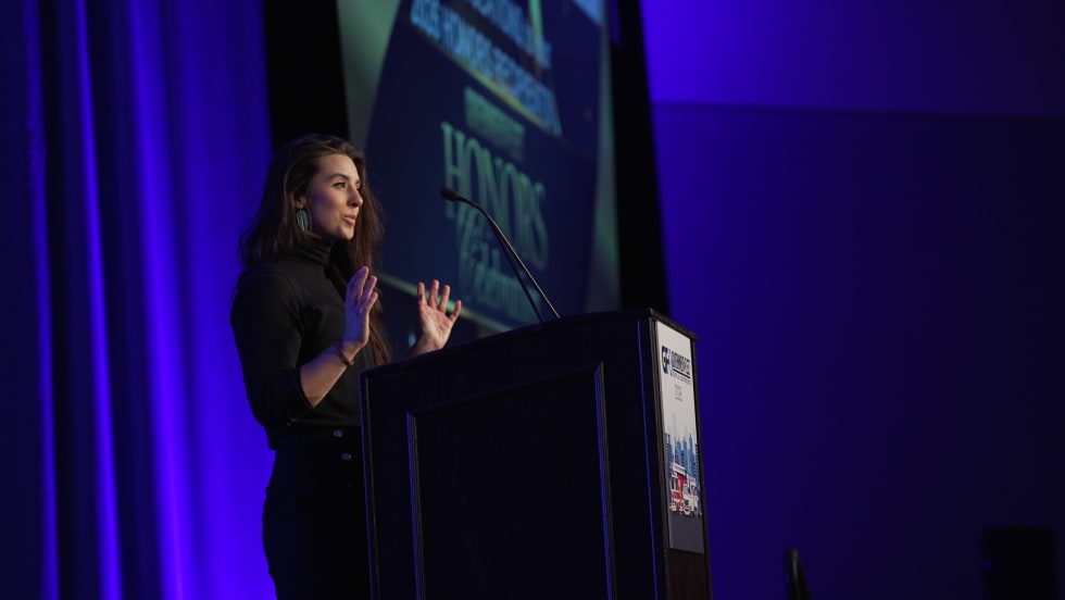 Nichole Osinski at GFX honors celebration