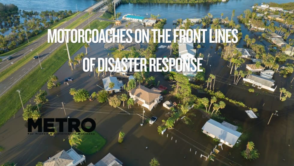 Photo of disaster in neighborhood near a highway