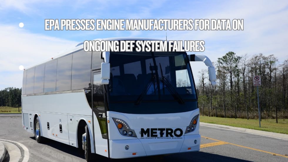 Motorcoach on the road.