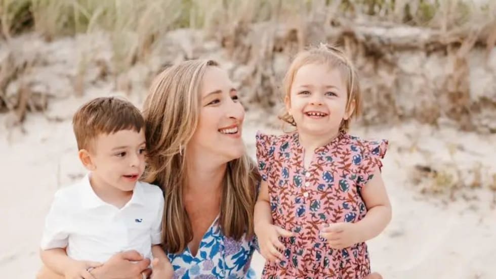Emily DeVito and her children
