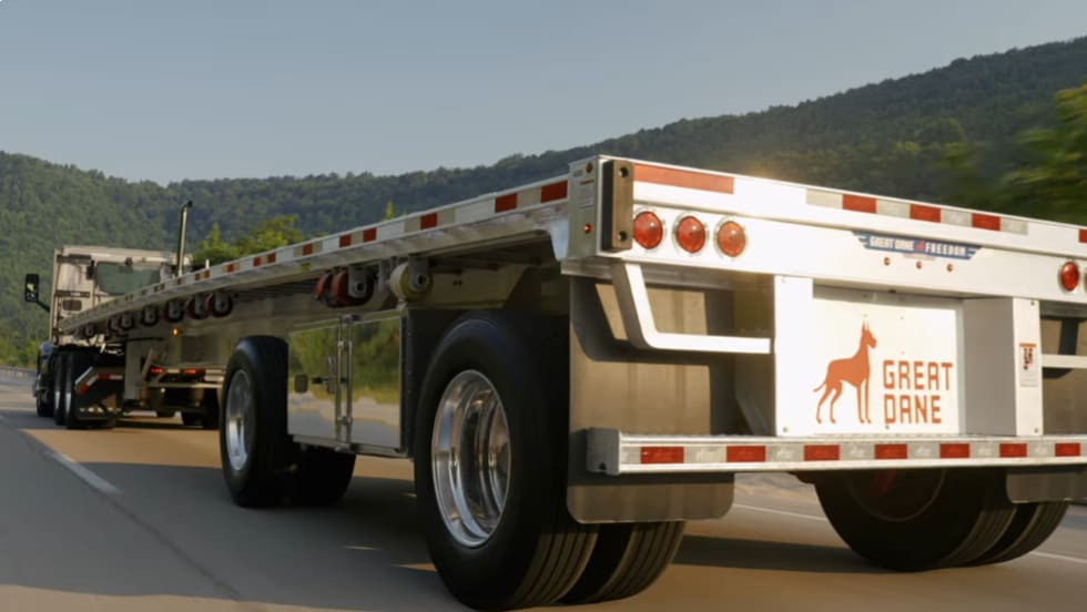 Great Dane aluminum flatbed trailer 