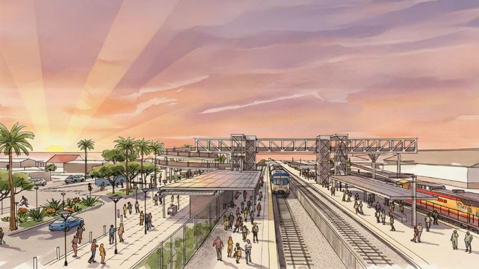 HDR rendering of LA to Coachella Valley Rail Project