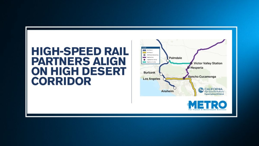 High-Speed Rail Partners Align on High Desert Corridor