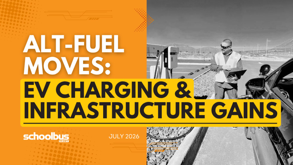 An orange and yellow graphic with a black and white image of an InCharge Energy technician working and text reading "EV Charging & Infrastructure Gains."