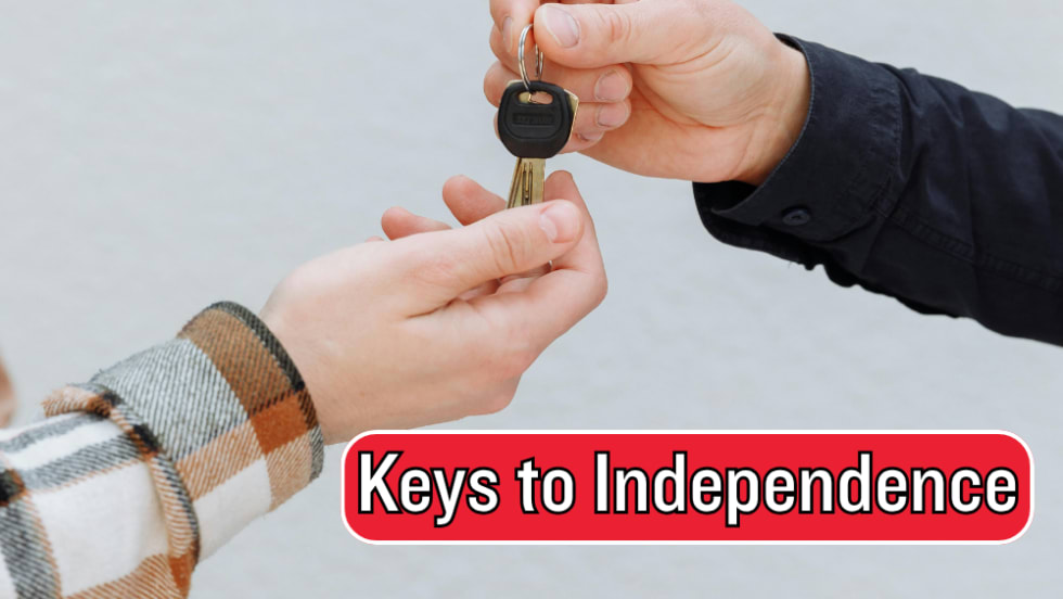 two hands exchanging a set of keys, Auto Dealer Today, Keys to Indpendence