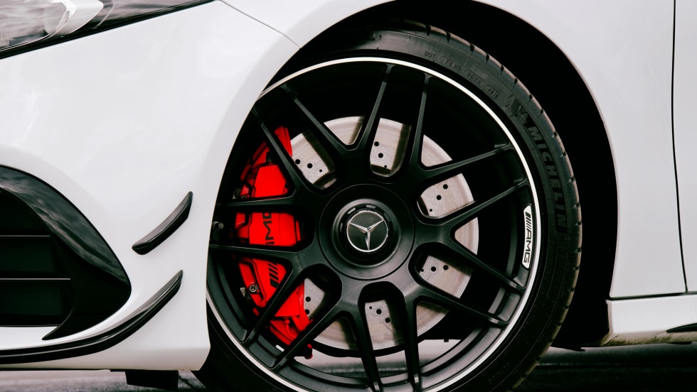 Photo of Michelin tire on Mercedes car