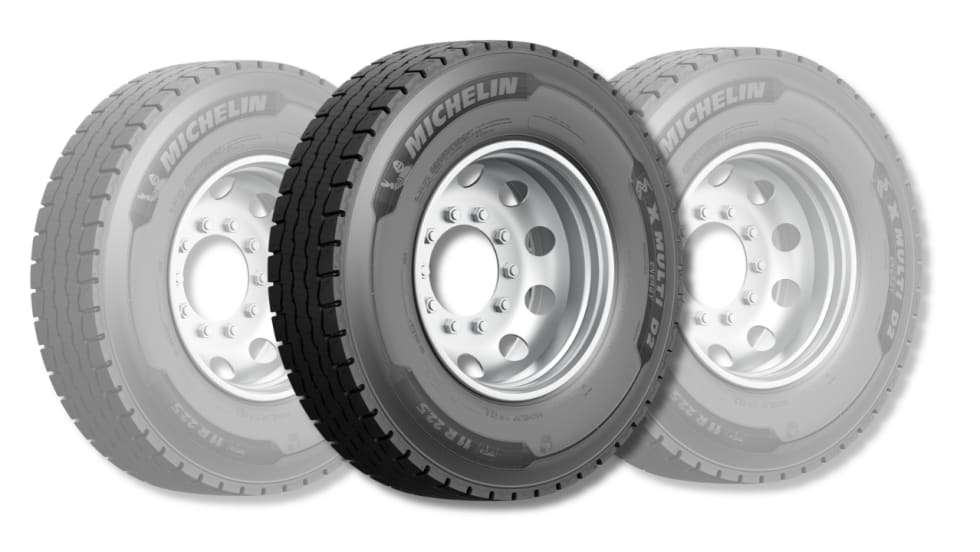 Photo of new Michelin drive tire