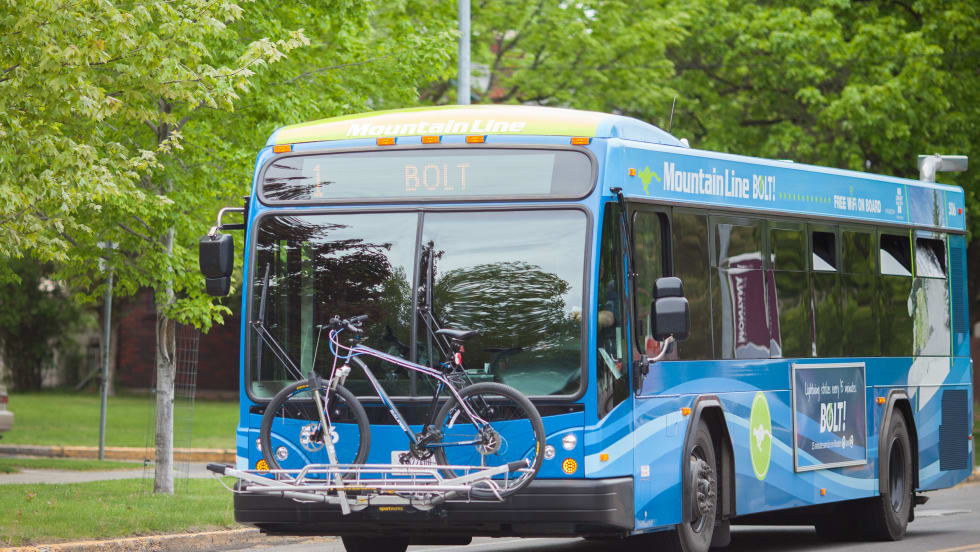 A Mountain Line bus