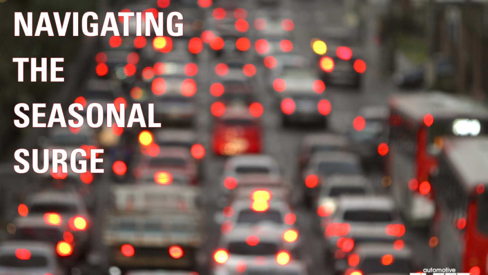 crowded traffic brake lights on a highway