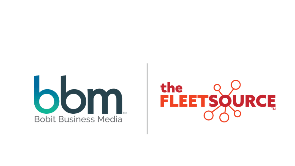 Bobit Business Media logo displayed next to The Fleet Source logo on a white background, separated by a vertical line.