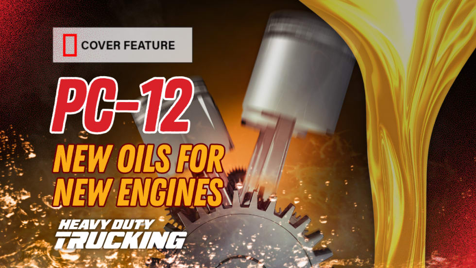 Cover feature graphic showing concept engine oil art