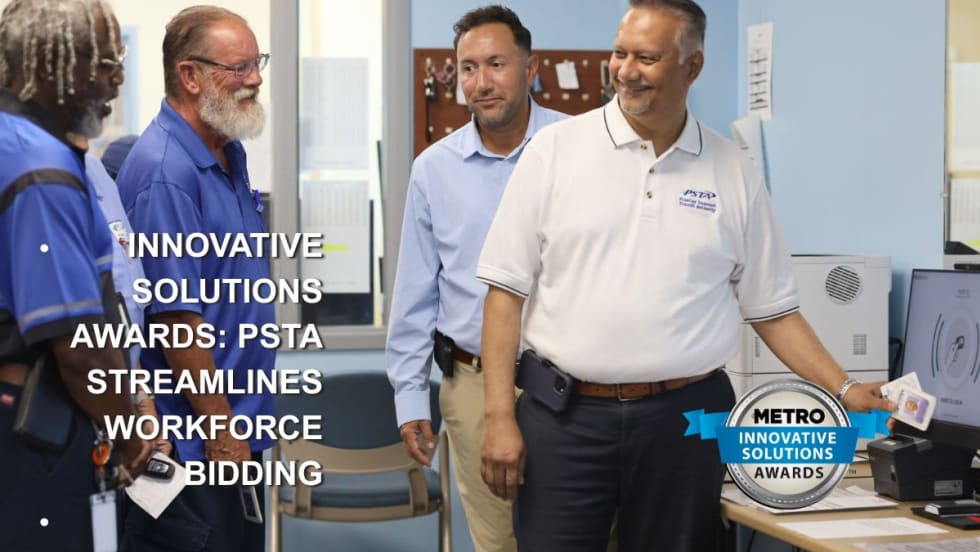 PSTA employees clocking in.