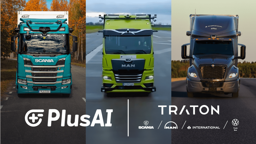 PlusAI, Traton Group autonomous truck partnership.