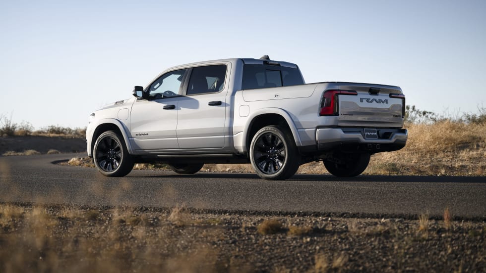 a Ram 1500 on the road