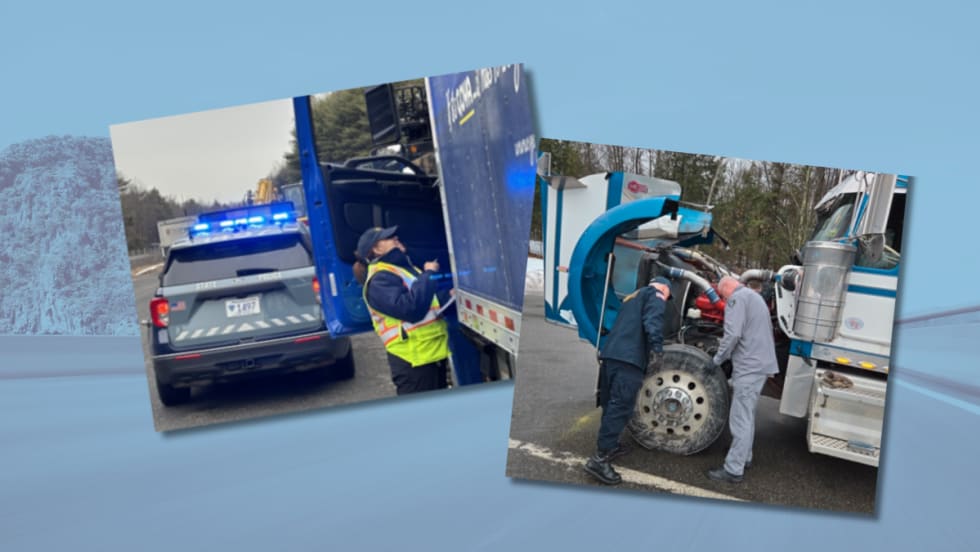 Commercial vehicle enforcement scenes
