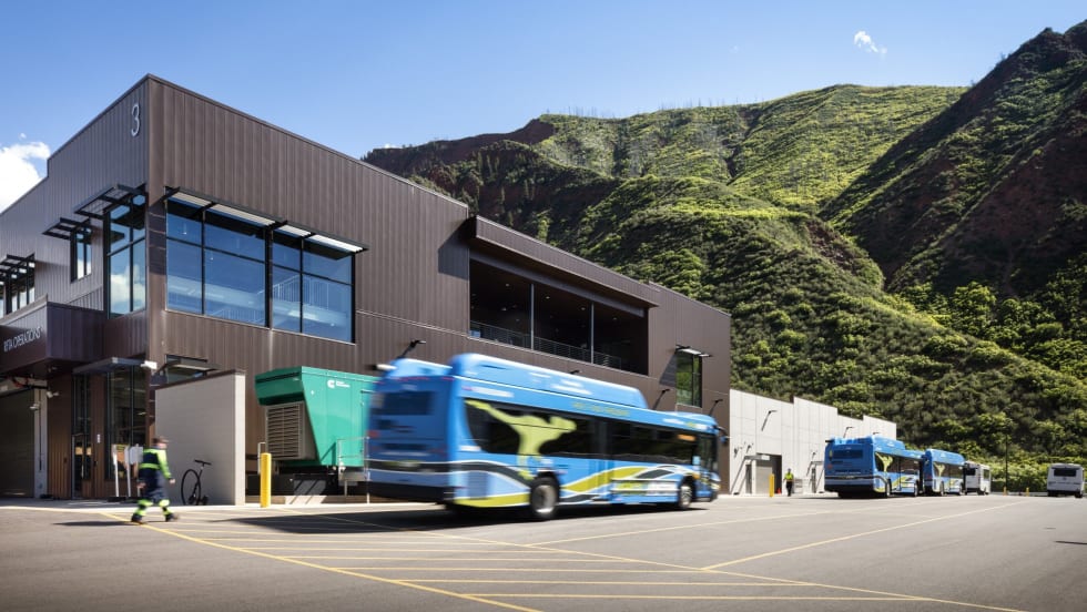 A photo of RFTA's Glenwood Springs Maintenance Facility 